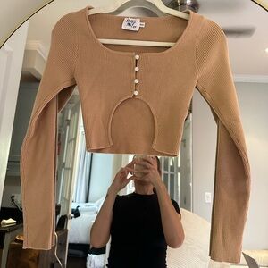 Princess Polly Tan sweater